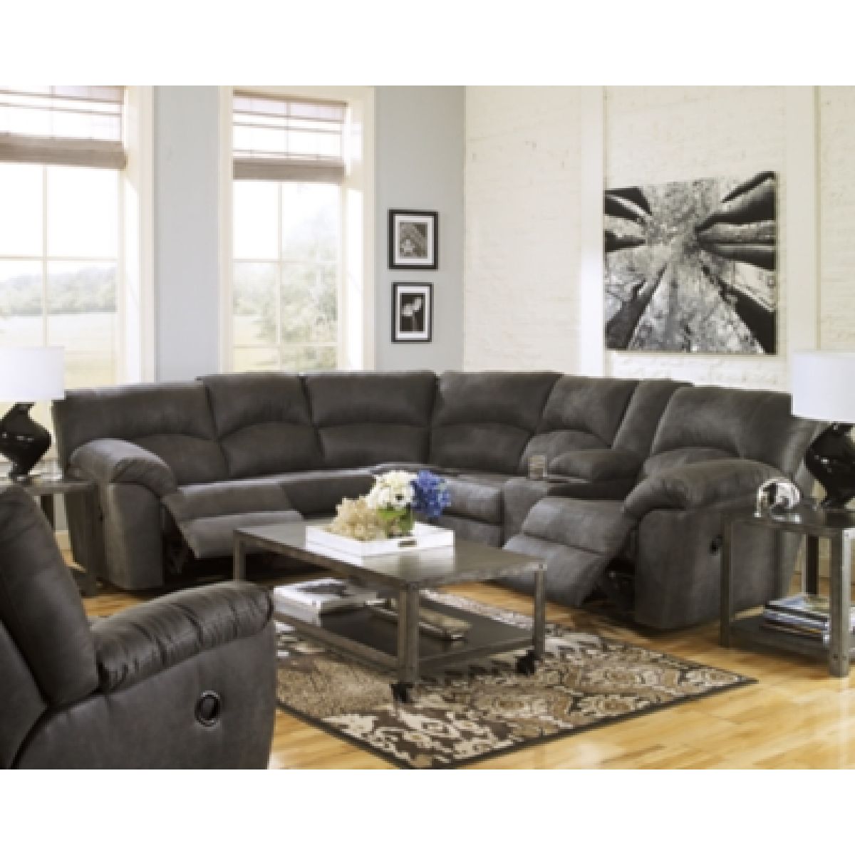 Tambo 2-Piece Reclining Sectional - Image 4