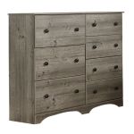 Weathered Gray Ash 7 Drawer Dresser