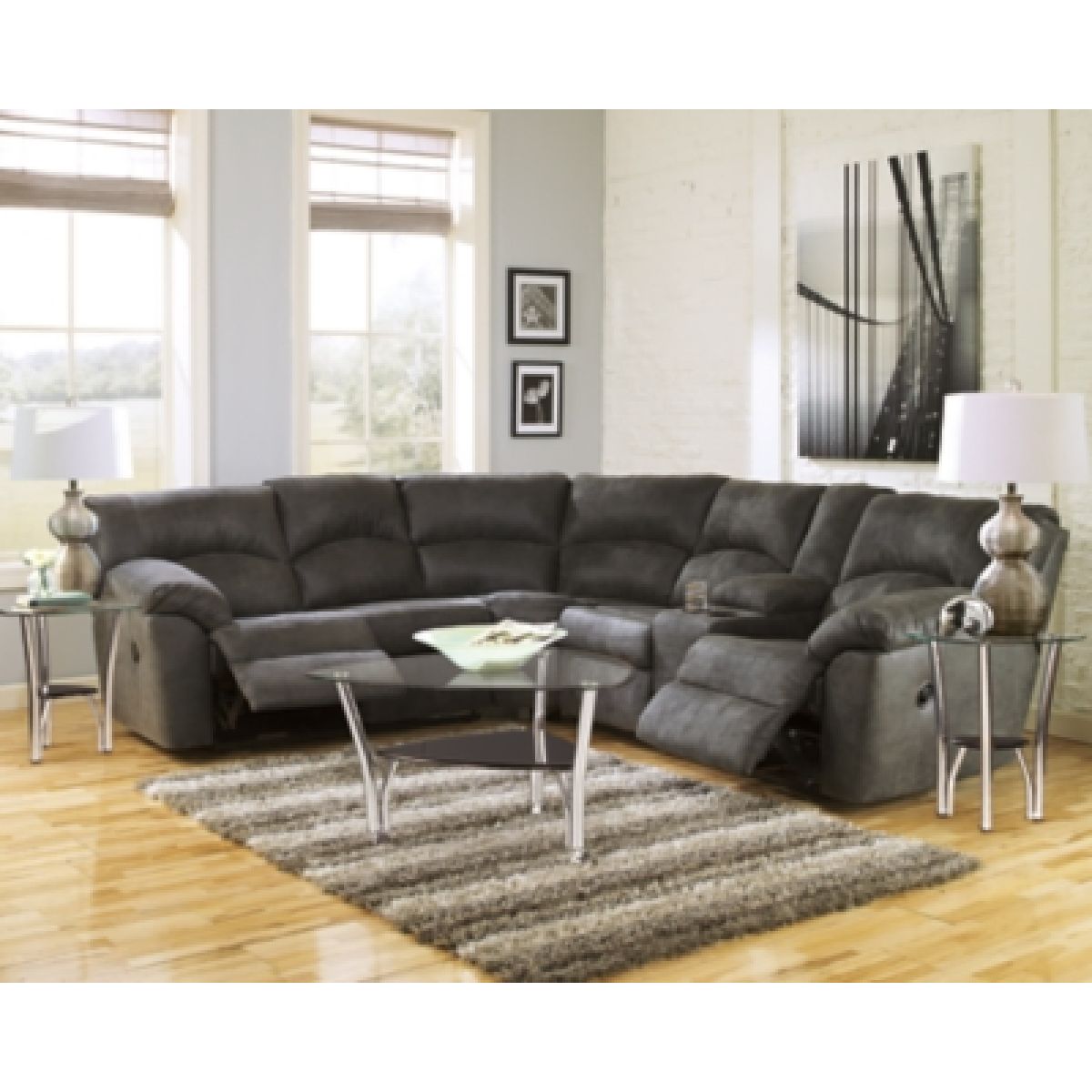 Tambo 2-Piece Reclining Sectional - Image 3