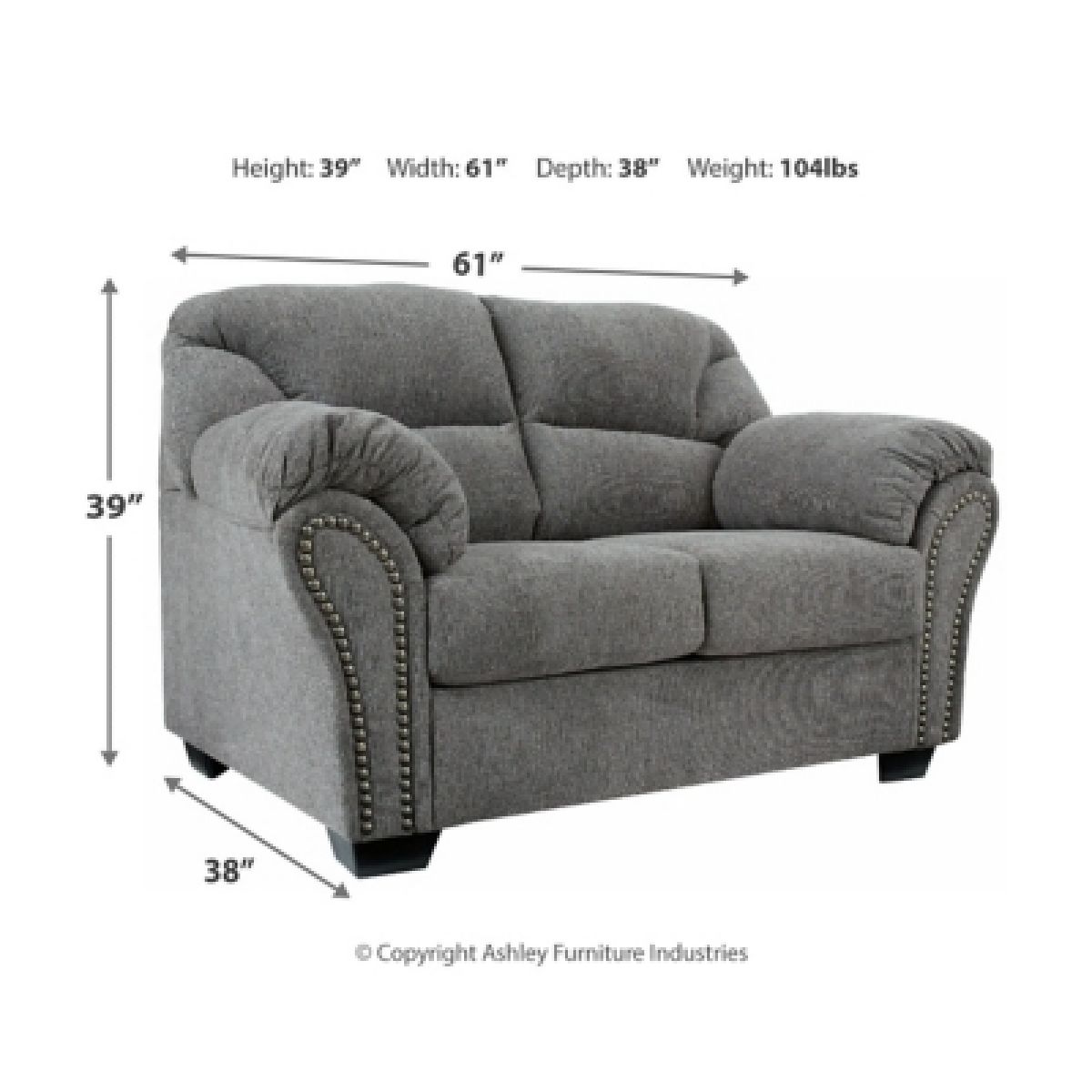 Allmaxx Loveseat - Image 5