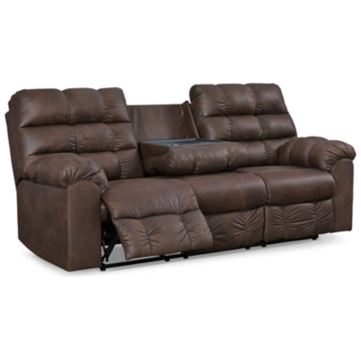 Derwin Reclining Sofa with Drop Down Table - Image 4