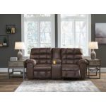 Derwin Reclining Loveseat with Console - Image 3