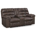 Derwin Reclining Loveseat with Console