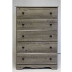 Big Chester 5-Drawer Chest-Weathered Grey Ash