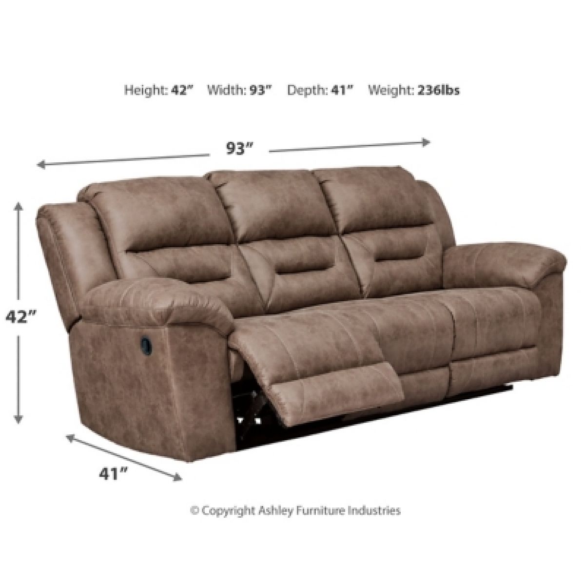 Stoneland Reclining Sofa - Image 5