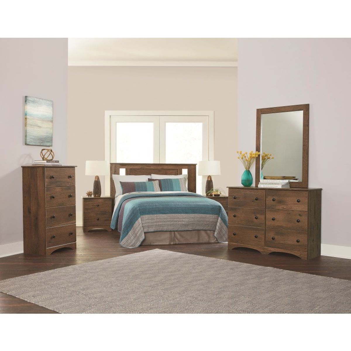 Aspen Oak 2-Drawer Nightstand - Image 2