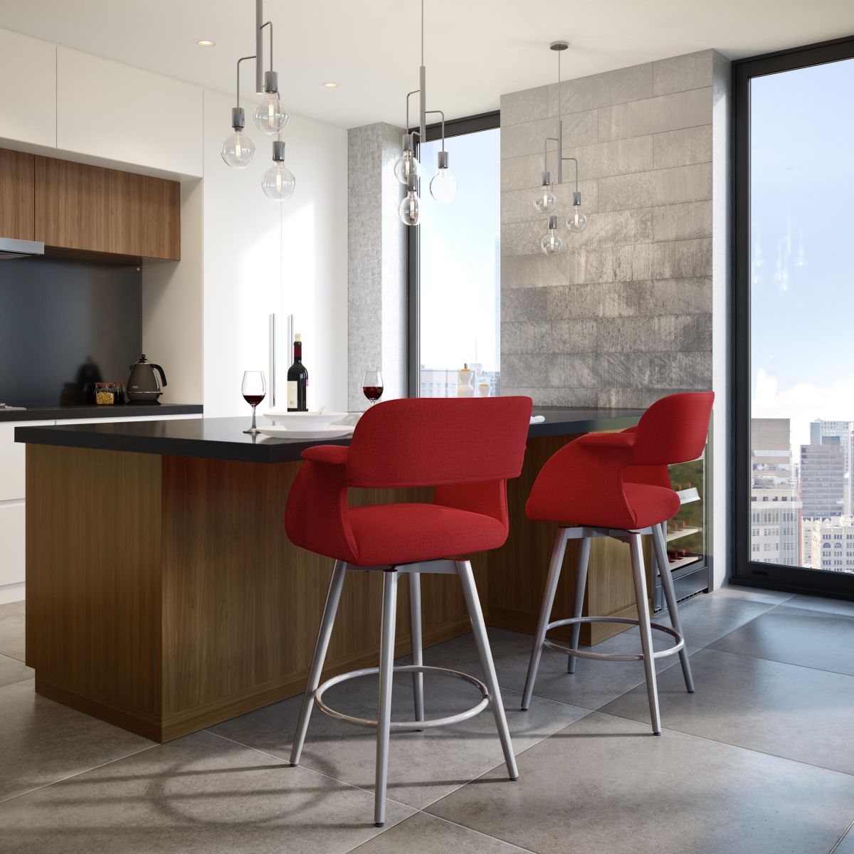 Sorrento Counter Height Swivel Stool - Image 2