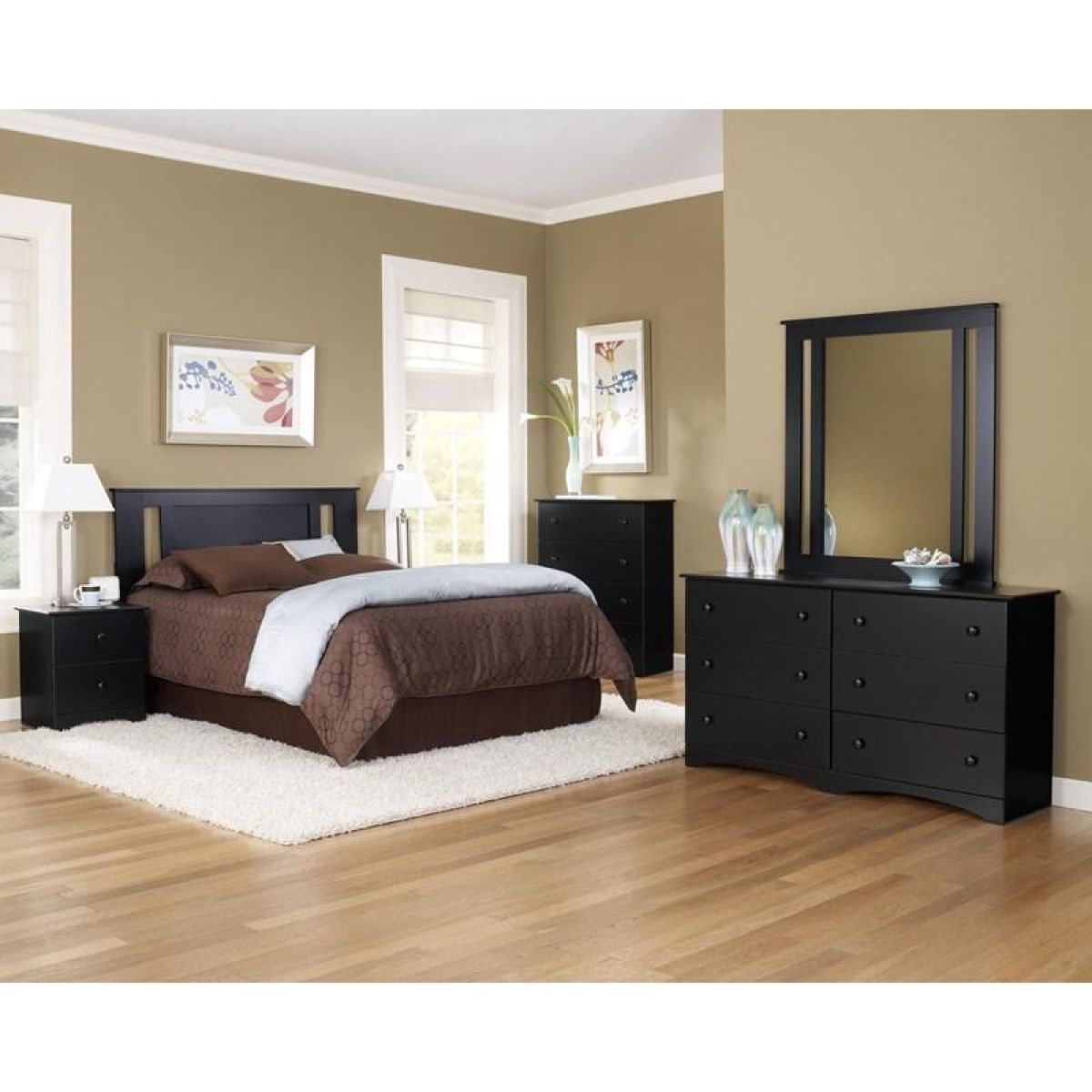 Black Nightstand 5212 - Image 2