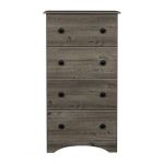 Weathered Gray Ash 43" 4-Drawer Chest