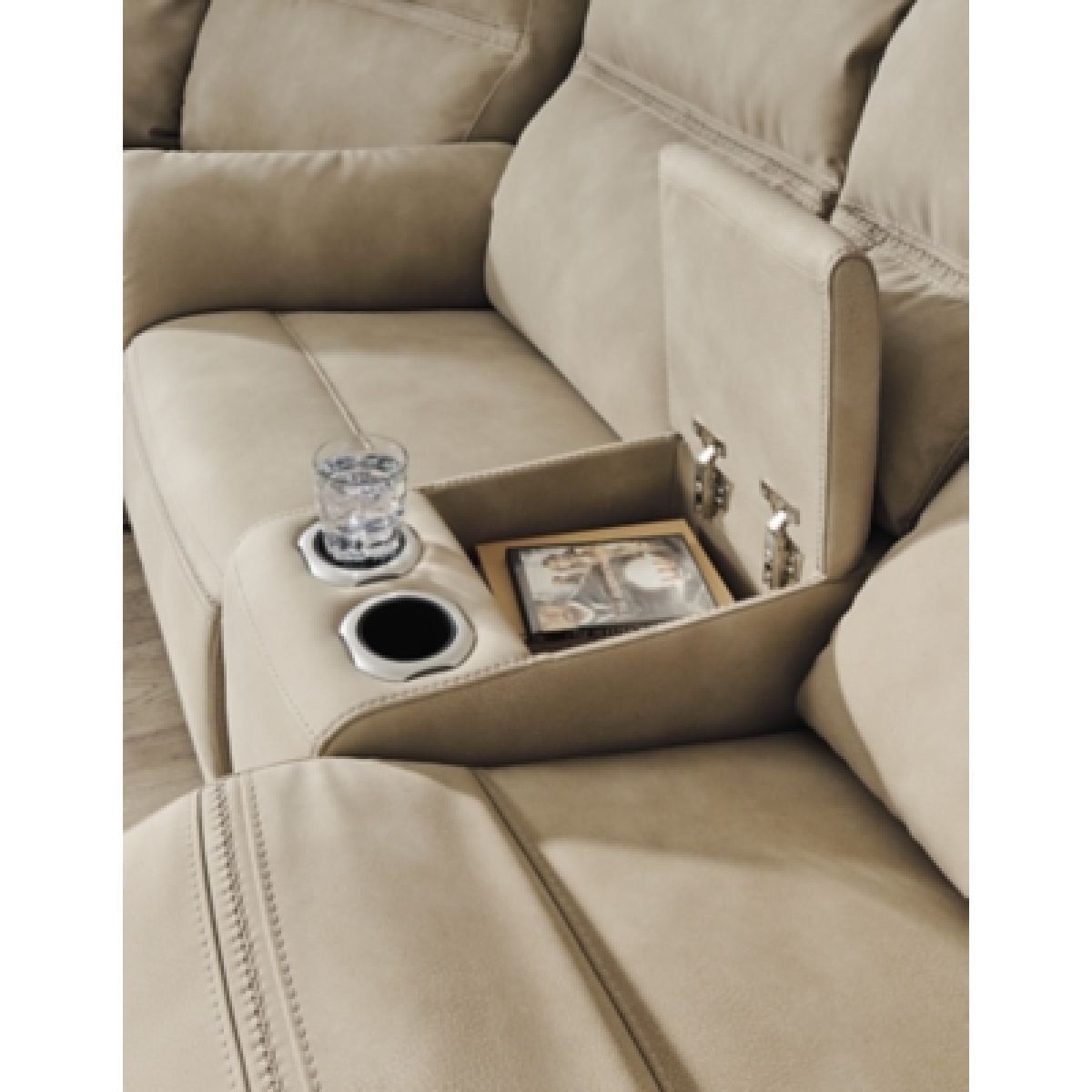 Next-Gen Durapella Power Reclining Loveseat with Console - Image 9