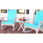 Basic Folding End Table in Weathered Wood and Dark Wood - Image 3