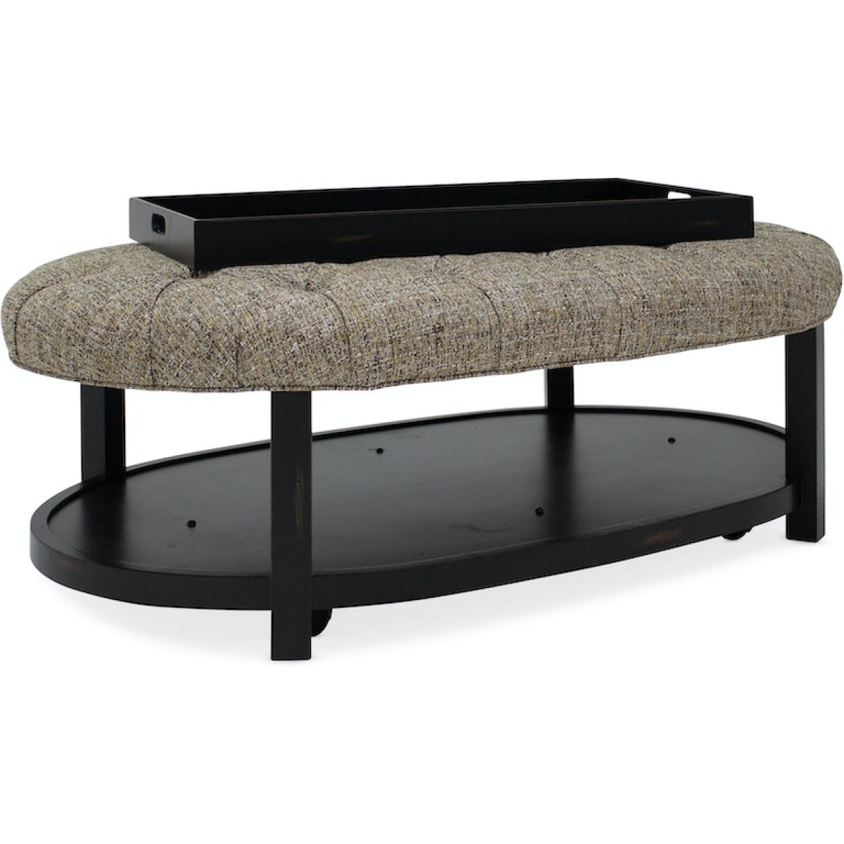 Haven Oval Tufted Ottoman - Image 2
