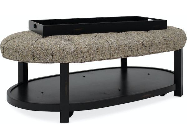 Haven Oval Tufted Ottoman - Image 2