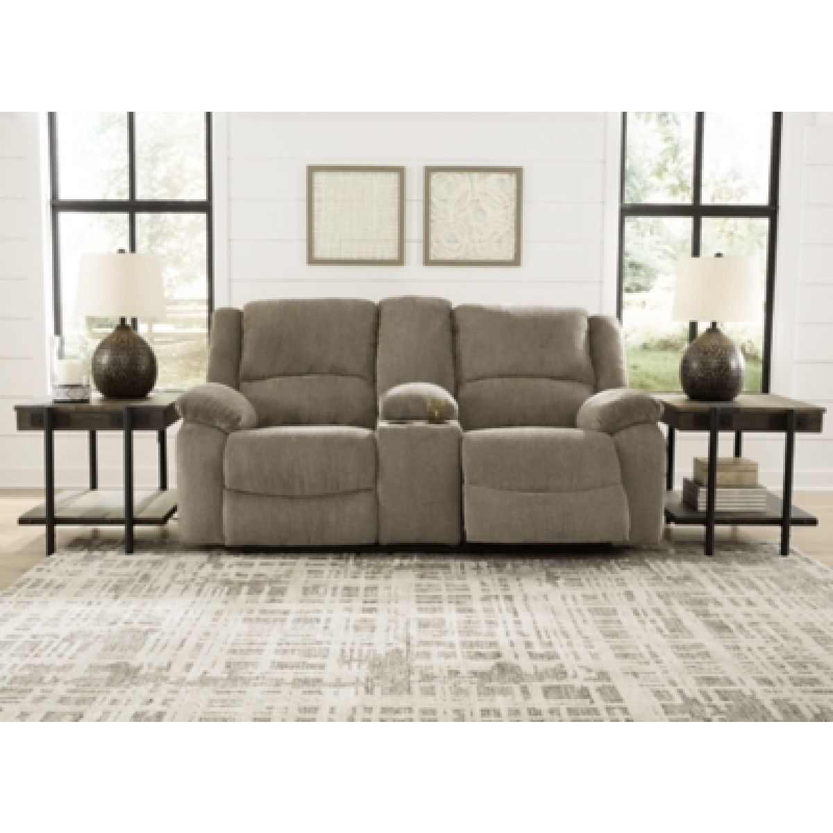 Draycoll Reclining Loveseat with Console - Image 7