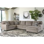 Ballinasloe 3-Piece Sectional with Chaise Smoke Color - Image 2
