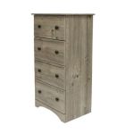 Weathered Gray 4 Drawer Chest