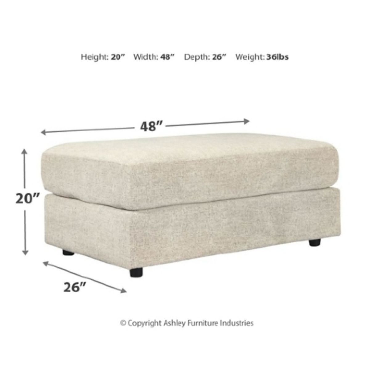 Soletren Oversized Ottoman - Image 5