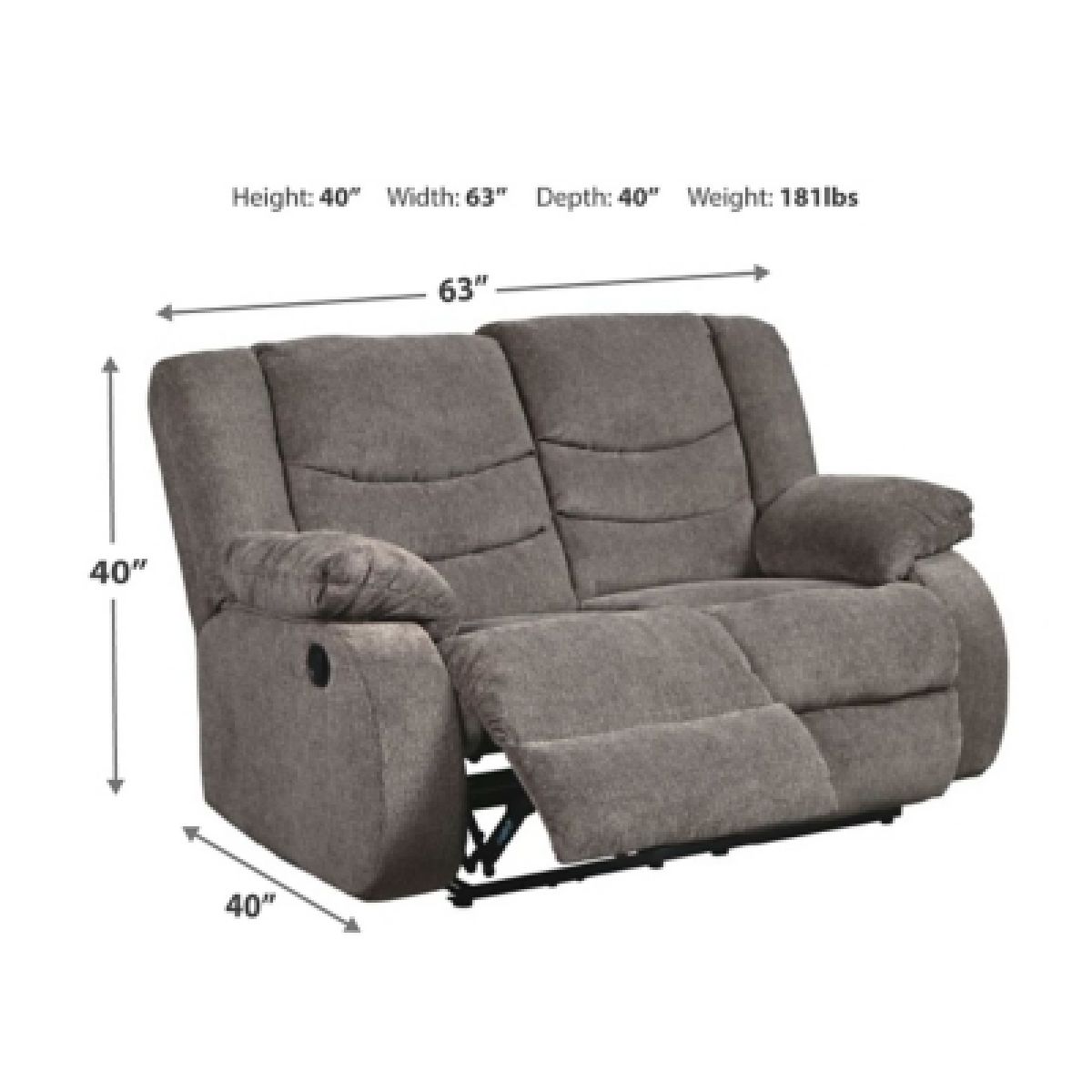 Tulen Reclining Loveseat - Image 5
