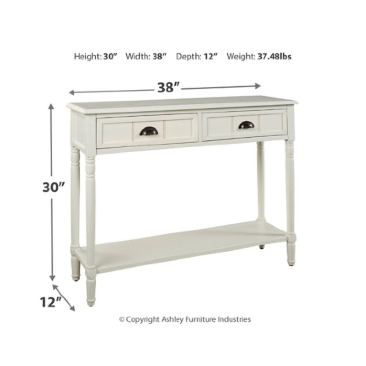 Goverton Sofa/Console Table - Image 5