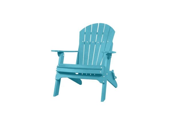 Folding Adirondack Chair in Aruba Blue Outdoor Chairs Kanyon Living Folding Adirondack Chair in Aruba Blue Outdoor Chairs Kanyon Living