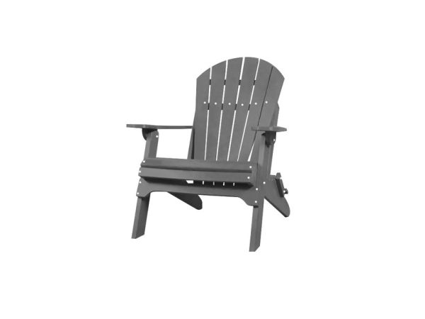Folding Adirondack Chair in Slate Grey Outdoor Chairs Kanyon Living Folding Adirondack Chair in Slate Grey Outdoor Chairs Kanyon Living
