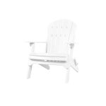 Folding Adirondack Chair in White