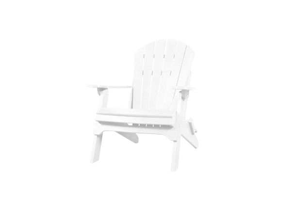 Folding Adirondack Chair in White Outdoor Chairs Kanyon Living Folding Adirondack Chair in White Outdoor Chairs Kanyon Living