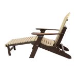 Folding Adirondack Chair with Pullout Ottoman