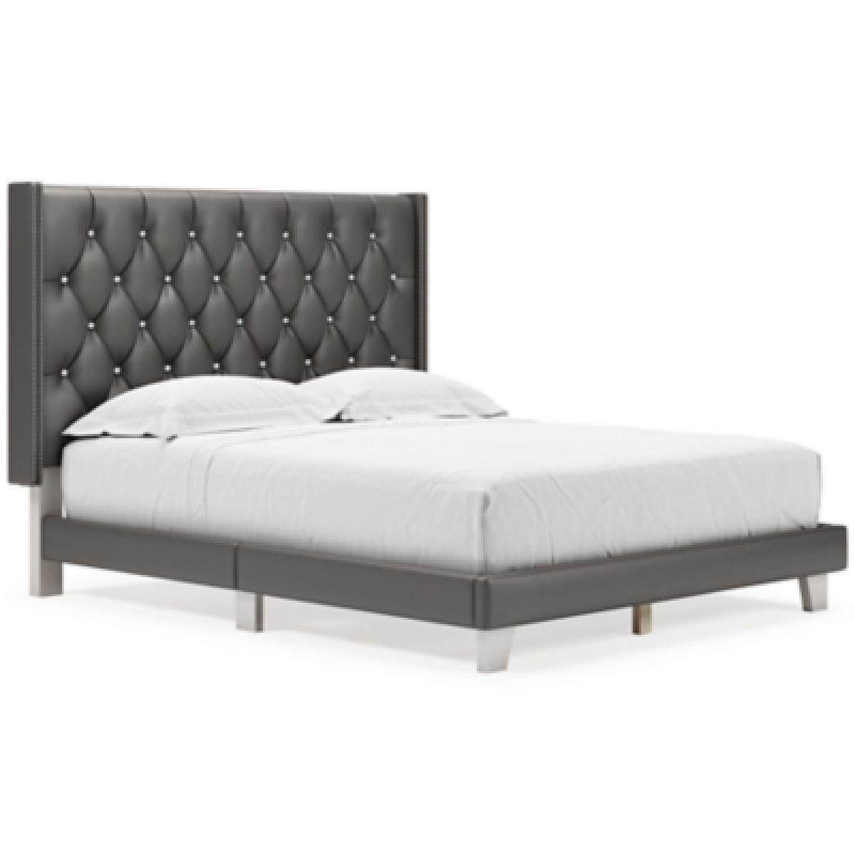 Vintasso Queen Upholstered Bed - Image 2