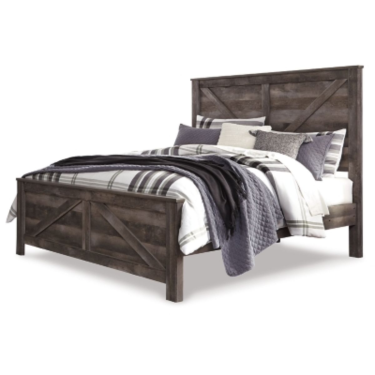 Wynnlow King Crossbuck Panel Bed - Image 2