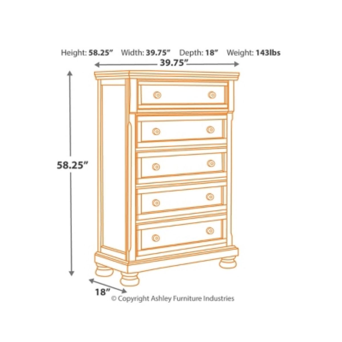 Porter Chest of Drawers - Image 5
