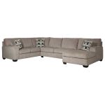 Ballinasloe 3-Piece Sectional with Chaise Smoke Color