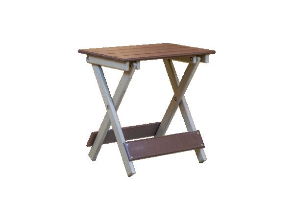 Basic Folding End Table in Weathered Wood and Dark Wood Outdoor Tables Kanyon Living Basic Folding End Table in Weathered Wood and Dark Wood Outdoor Tables Kanyon Living