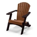 Folding Adirondack Chair in Mahogany and Walnut