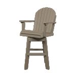 Counter Height Swivel Chair in Slate Grey and Black - Image 2