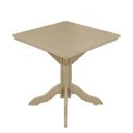 Counter Height 42″ Square Table in Slate Grey and Black