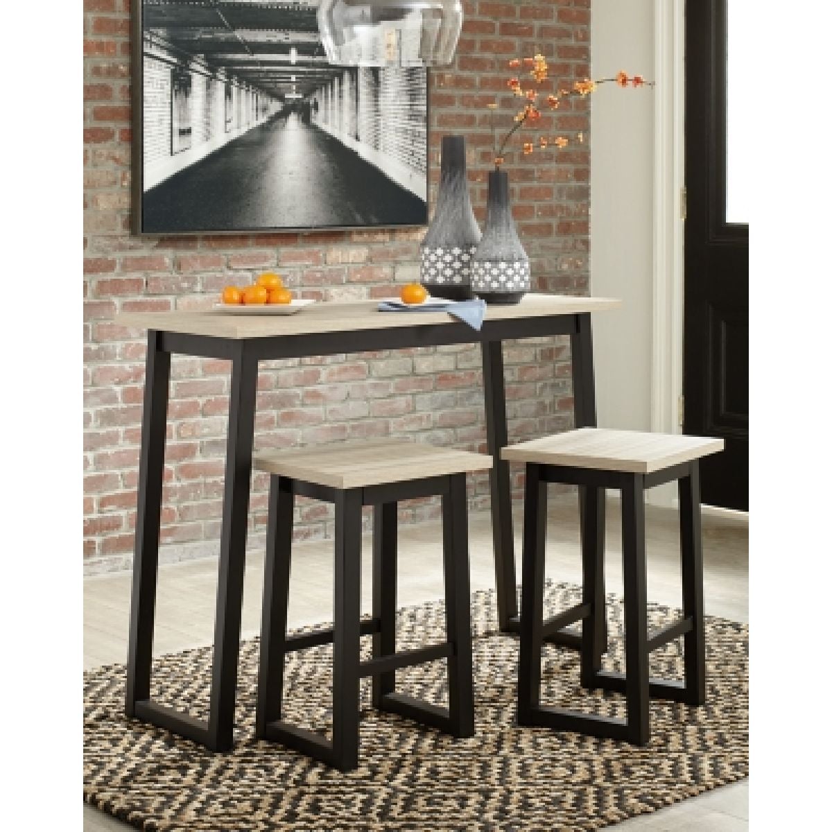 Waylowe Counter Height Dining Table and Bar Stools (Set of 3) - Image 3