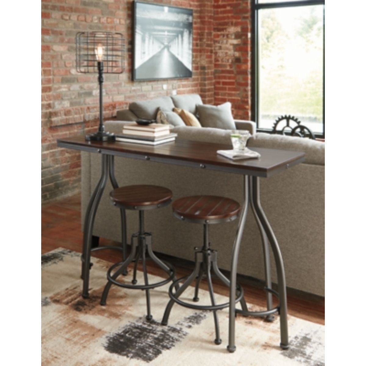 Odium Counter Height Dining Table and Bar Stools (Set of 3) - Image 4