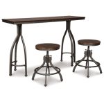Odium Counter Height Dining Table and Bar Stools (Set of 3) - Image 2