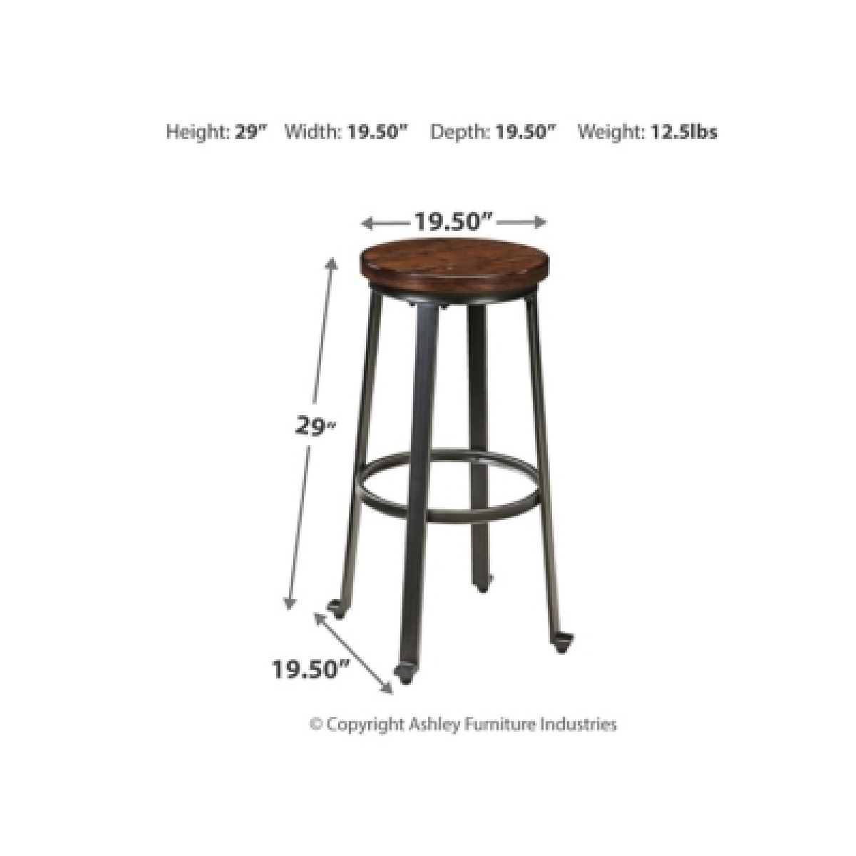 Challiman Bar Height Bar Stool - Image 5