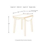 Hammis Dining Drop Leaf Table - Image 5