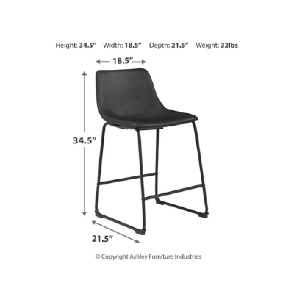 Centiar Counter Height Bar Stool - Image 5