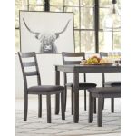 Bridson Dining Table and Chairs with Bench (Set of 6) - Image 9
