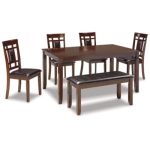 Bennox Dining Table and Chairs with Bench (Set of 6) - Image 2
