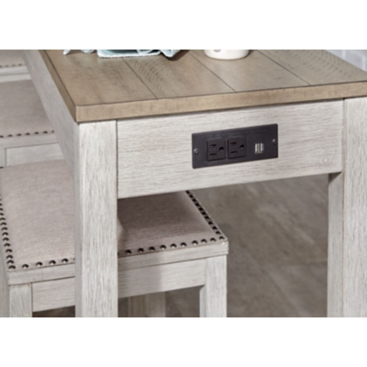 Skempton Counter Height Dining Table and 3 Bar Stools - Image 8