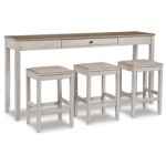 Skempton Counter Height Dining Table and 3 Bar Stools - Image 2
