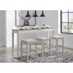 Skempton Counter Height Dining Table and 3 Bar Stools