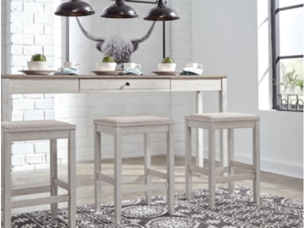 Skempton Counter Height Dining Table and 3 Bar Stools - Image 6