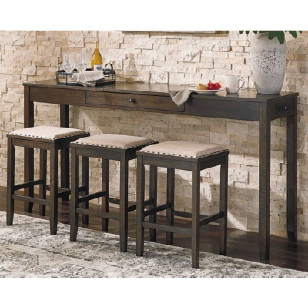Rokane Counter Height Dining Table and Bar Stools (Set of 4) - Image 3
