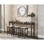 Rokane Counter Height Dining Table and Bar Stools (Set of 4)